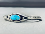 Important Kee Vintage Native American Navajo Turquoise Sterling Silver Bracelet-Nativo Arts