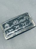 Thomas Singer Authentic Vintage Native American Navajo Sterling Silver Buckle-Nativo Arts