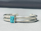 Native American Moses Jack Rare Spiderweb Turquoise Sterling Silver Bracelet-Nativo Arts