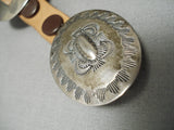 Concho Belt For Jeans!! Vintage Native American Navajo Sterling Silver Concho Belt Old-Nativo Arts