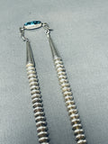 Extremely Valuable Last Chance Turquoise Vintage Native American Navajo Sterling Silver Necklace-Nativo Arts