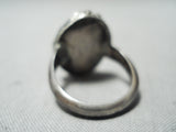 Early Vintage Native American Navajo Royston Turquoise Sterling Silver Ring-Nativo Arts