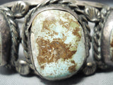 Quality Vintage Native American Navajo Royston Turquoise Sterling Silver Bracelet Old-Nativo Arts