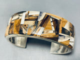 The Best Native American Navajo Inlaid Agate Sterling Silver Bracelet-Nativo Arts