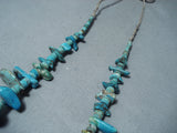 Exceptional Vintage Native American Navajo Royston & Kingman Turquoise Necklace Old-Nativo Arts