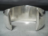Fabulous Vintage Navajo Turquoise Sterling Silver Bracelet Native American Old-Nativo Arts