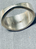 One Of The Most Intricate Ever Native American Navajo Turquoise Sterling Silver Ring-Nativo Arts