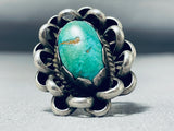 Fantastic Vintage Native American Navajo Royston Turquoise Sterling Silver Ring-Nativo Arts