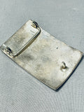 Important Vintage Native American Hopi Signed Sterling Silver Kokopelli Maze Buckle-Nativo Arts