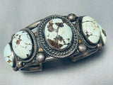 Museum Vintage Native American Navajo Dry Creek Turquoise Sterling Silver Bracelet-Nativo Arts
