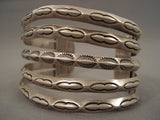 5 Tier Vintage Navajo All Native American Jewelry Silver Bracelet Old-Nativo Arts