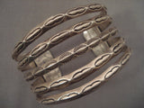 5 Tier Vintage Navajo All Native American Jewelry Silver Bracelet Old-Nativo Arts