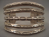 5 Tier Vintage Navajo All Native American Jewelry Silver Bracelet Old-Nativo Arts