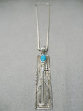 Scarce Early Rare Hallmark Vintage Native American Navajo Ben Begaye Sterling Silver Necklace-Nativo Arts