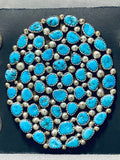 Mighty Authentic Vintage Native American Navajo Turquoise Sterling Silver Button Ketoh Bracelet-Nativo Arts