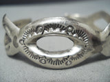 Superb Vintage Navajo Sterling Silver Bracelet Native American Old-Nativo Arts
