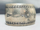 Outstanding Vintage Native American Navajo Sterling Silver Huge Bracelet-Nativo Arts