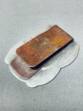 Tremendous Vintage Native American Navajo Sterling Silver Money Clip Signed Michael Tahe-Nativo Arts