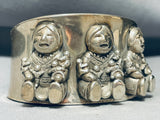 Incredibly Detailed Vintage Southwestern Sterling Silver Bracelet-Nativo Arts
