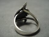 Important Native American Navajo Wilf Begay Sterling Silver Horned Toad Ring-Nativo Arts