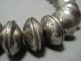 505 Grams Heavy Vintage Navajo Sterling Silver Coin Native American Jewelry Necklace Old-Nativo Arts