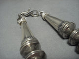 505 Grams Heavy Vintage Navajo Sterling Silver Coin Native American Jewelry Necklace Old-Nativo Arts