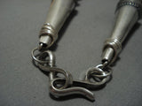 505 Grams Heavy Vintage Navajo Sterling Silver Coin Native American Jewelry Necklace Old-Nativo Arts