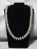 505 Grams Heavy Vintage Navajo Sterling Silver Coin Native American Jewelry Necklace Old-Nativo Arts