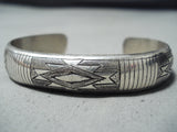 Fabulous Navajo Native American Sterling Silver Bracelet-Nativo Arts
