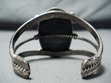 Authentic Vintage Native American Navajo Rare Turquoise Sterling Silver Bracelet Old-Nativo Arts