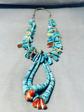 One Of The Finest Vintage Native American Navajo Turquoise Jacla Animal Fetish Necklace-Nativo Arts