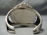 Very Important Vintage Native American Navajo Blue Thunder Turquoise Sterling Silver Bracelet-Nativo Arts