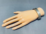 Fabulous Vintage Native American Navajo Sterling Silver Solid Heavy Bracelet-Nativo Arts