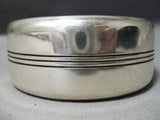Magnificent Vintage Navajo Sterling Silver Bracelet Native American-Nativo Arts