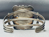 The Most Unique Vintage Native American Navajo Malachite Sterling Silver Bracelet Old-Nativo Arts