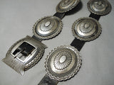 Important Huge Heavy Vintage Native American Navajo Sterling Silver Ernest Begay Concho Belt-Nativo Arts