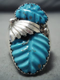 Marvelous Zuni Turquoise Sterling Silver Ring Native American-Nativo Arts