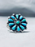 Wonderful Vintage Native American Zuni Turquoise Sterling Silver Ring-Nativo Arts