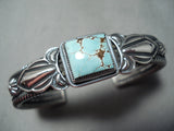 Important Vintage Native American Navajo Gary Reeves #8 Turquoise Sterling Silver Bracelet-Nativo Arts