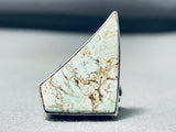 Best Native American Navajo Dry Creek Turquoise Sterling Silver Huge Ring-Nativo Arts