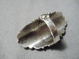 Incredible Navajo Coral Sterling Silver Ring Old Native American-Nativo Arts