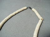 Native American Early 1900's Vintage Santo Domingo Turquoise Sterling Silver Necklace Old-Nativo Arts