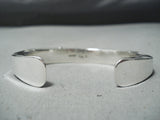 So Thick So Heavy Navajo Sterling Silver Native American Bracelet-Nativo Arts