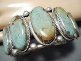 Nez Native American Navajo Royston Turquoise Sterling Silver Bracelet-Nativo Arts