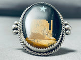 Monument Valley Detailed Native American Navajo Sterling Silver Ring-Nativo Arts