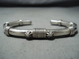 Extraordinary Navajo Native American Sterling Silver Bracelet-Nativo Arts