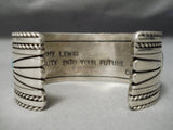 One Of Best Vintage Native American Navajo Jimmy King Turquoise Sterling Silver Bracelet Old-Nativo Arts