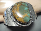 Magnificent Vintage Native American Navajo Damale Turquoise Sterling Silver Bracelet Old-Nativo Arts