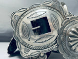 514 Grams Heavy Vintage Native American Navajo Sterling Silver Hand Tooled Concho Belt-Nativo Arts