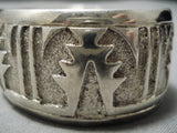Important Randy Hoskie Vintage Navajo Sterling Silver Native American Bracelet-Nativo Arts